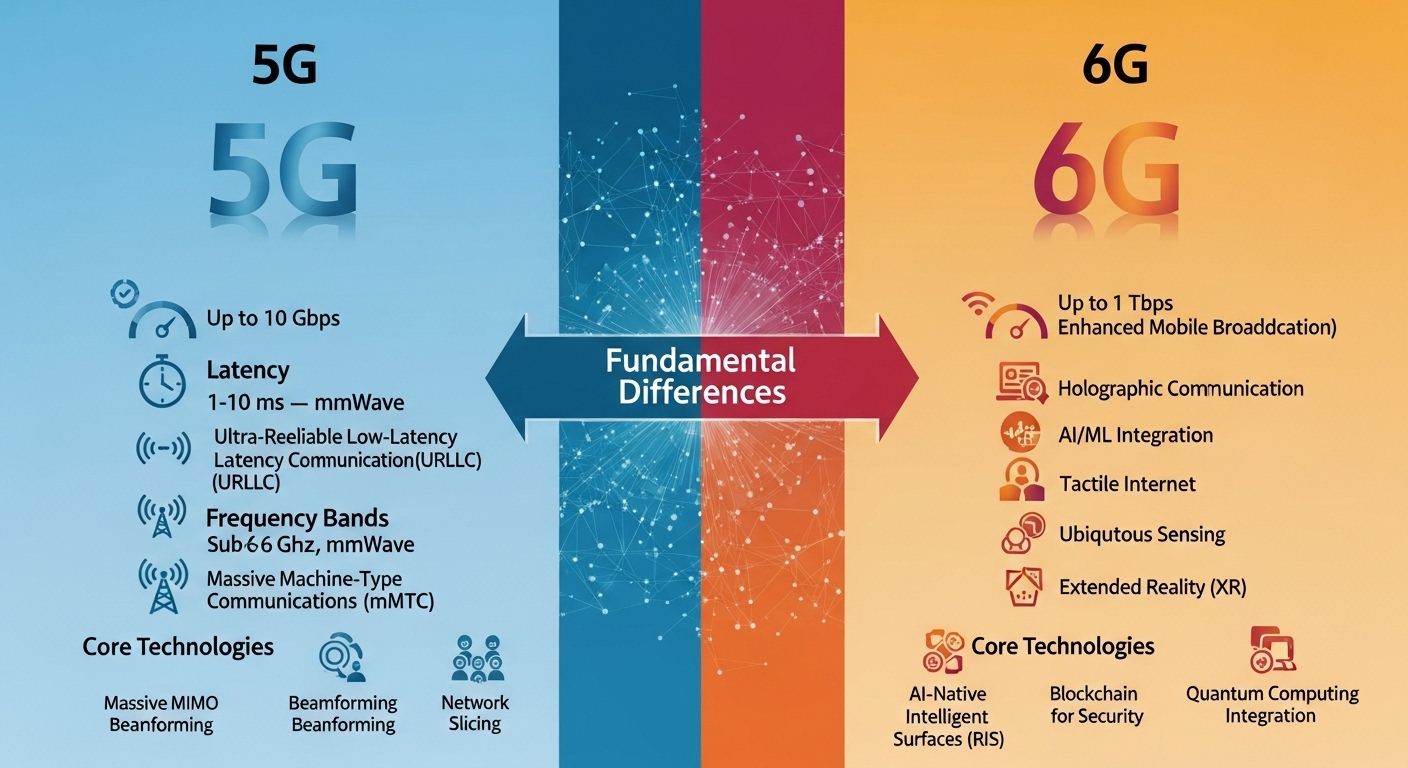 Perbedaan Fundamental antara 5G dan 6G: Evolusi Konektivitas Nirkabel
